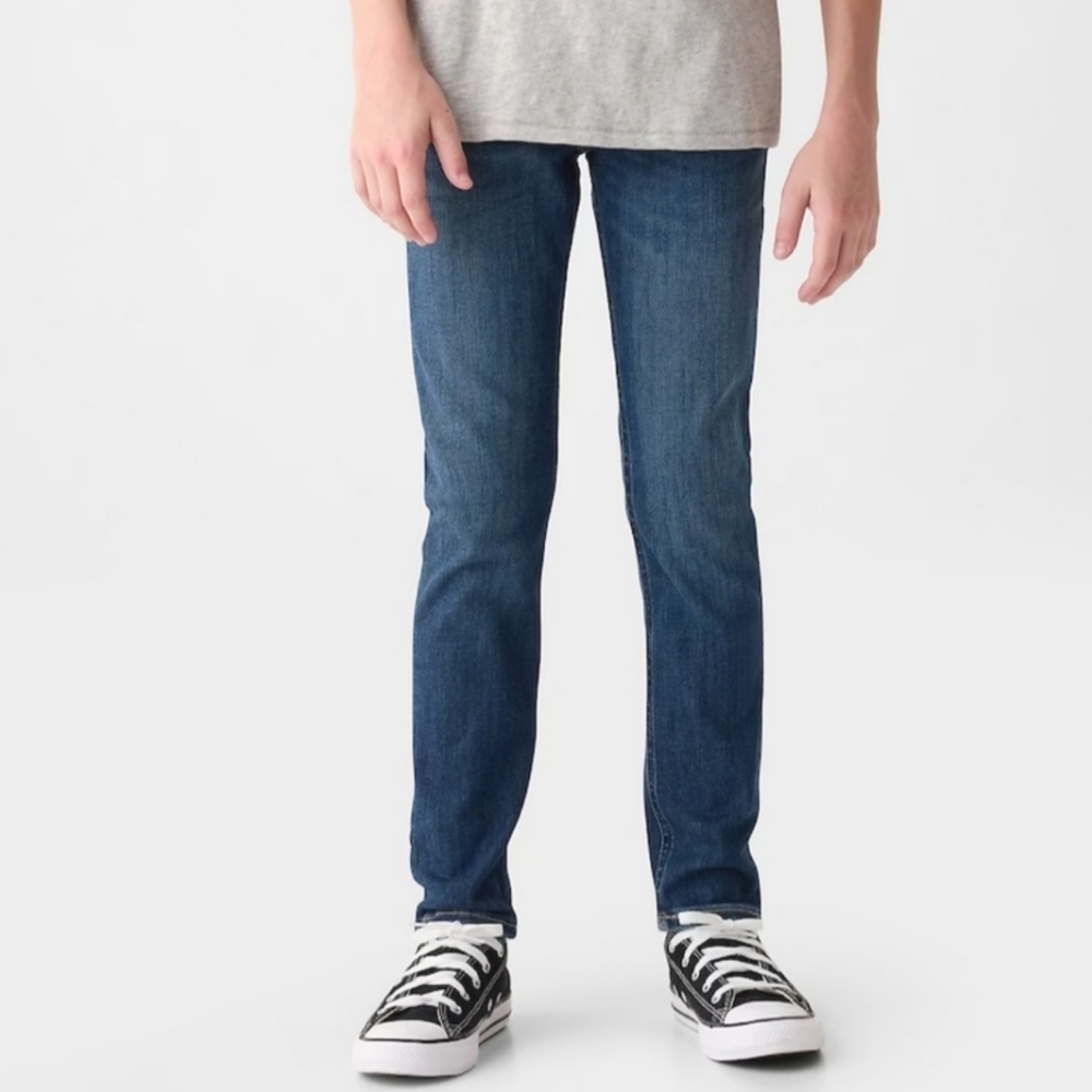 GAP Skinny Stretch Jeans for boys medium wash blue size 12